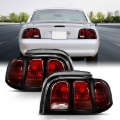 Picture of ANZO 1994-1998 Ford Mustang Taillight Dark Red Lens (OE Style)