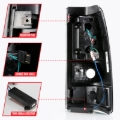 Picture of ANZO 2003-2006 Chevy Silverado 1500 LED Taillights Plank Style Black w/Smoke Lens