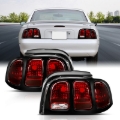 Picture of ANZO 1994-1998 Ford Mustang Taillight Dark Red Lens (OE Style)