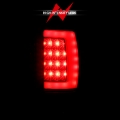 Picture of ANZO 1994-2001 Dodge Ram 1500 LED Taillights Plank Style Black w/Clear Lens