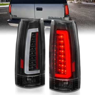 Picture of ANZO 1999-2000 Cadillac Escalade LED Taillights Black Housing Clear Lens Pair