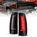 Picture of ANZO 1999-2000 Cadillac Escalade LED Taillights Black Housing Smoke Lens Pair