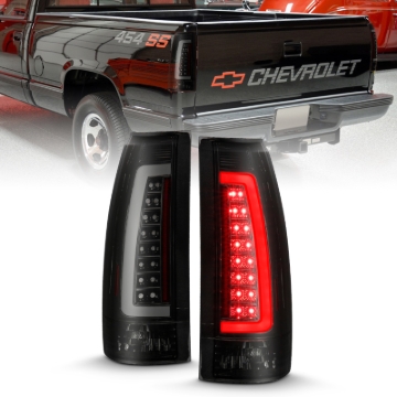 Picture of ANZO 1999-2000 Cadillac Escalade LED Taillights Black Housing Smoke Lens Pair