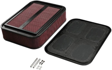 Picture of K&N Custom Racing Assembly Carbon Fiber 4in Air Box w/ Base and Hardware - Large