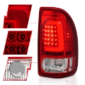 Picture of ANZO 1997-2004 Dodge Dakota LED Taillights Chrome Housing Red Lens Pair