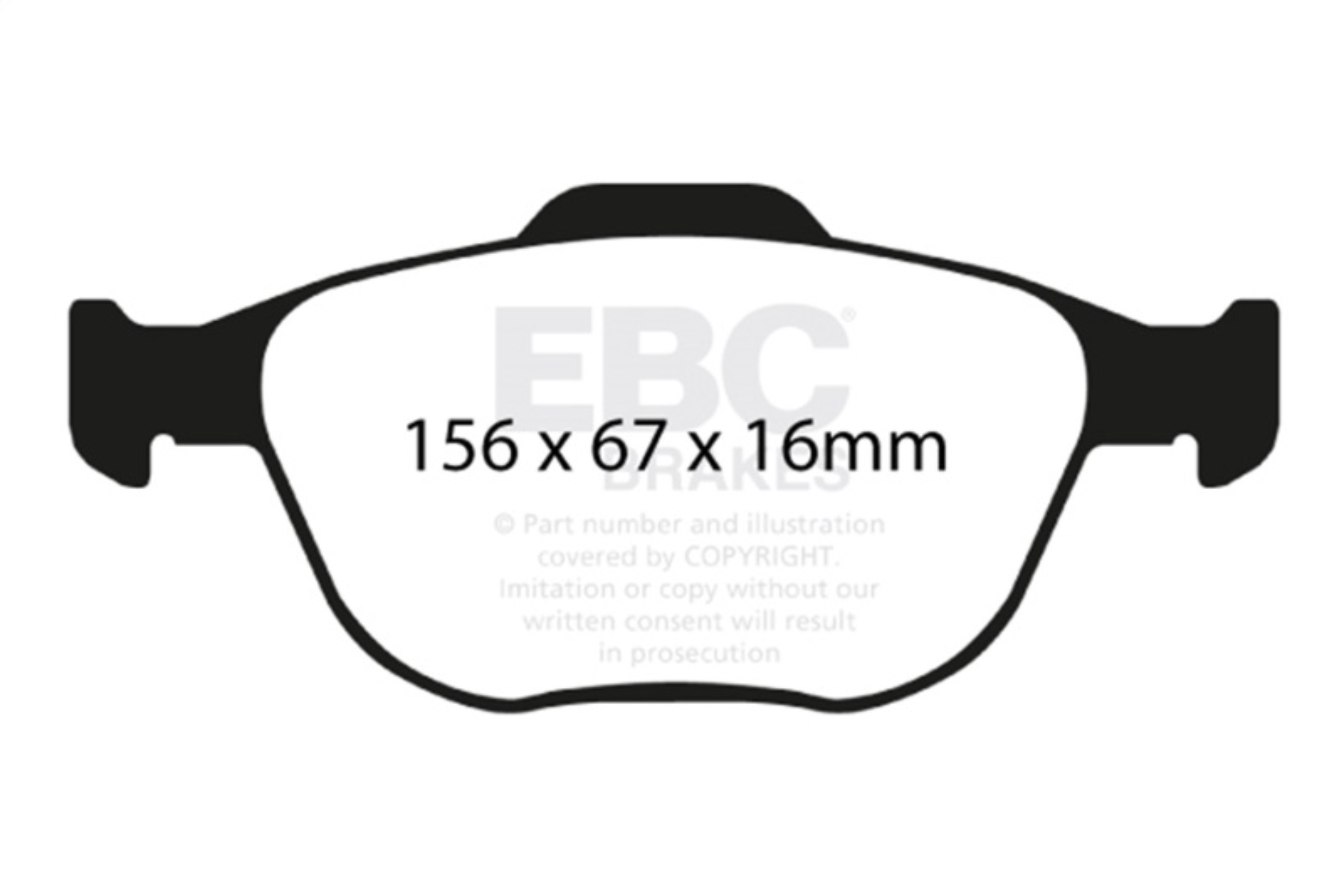 Picture of EBC RP-1 Brake Pad Sets - DP81641RP1