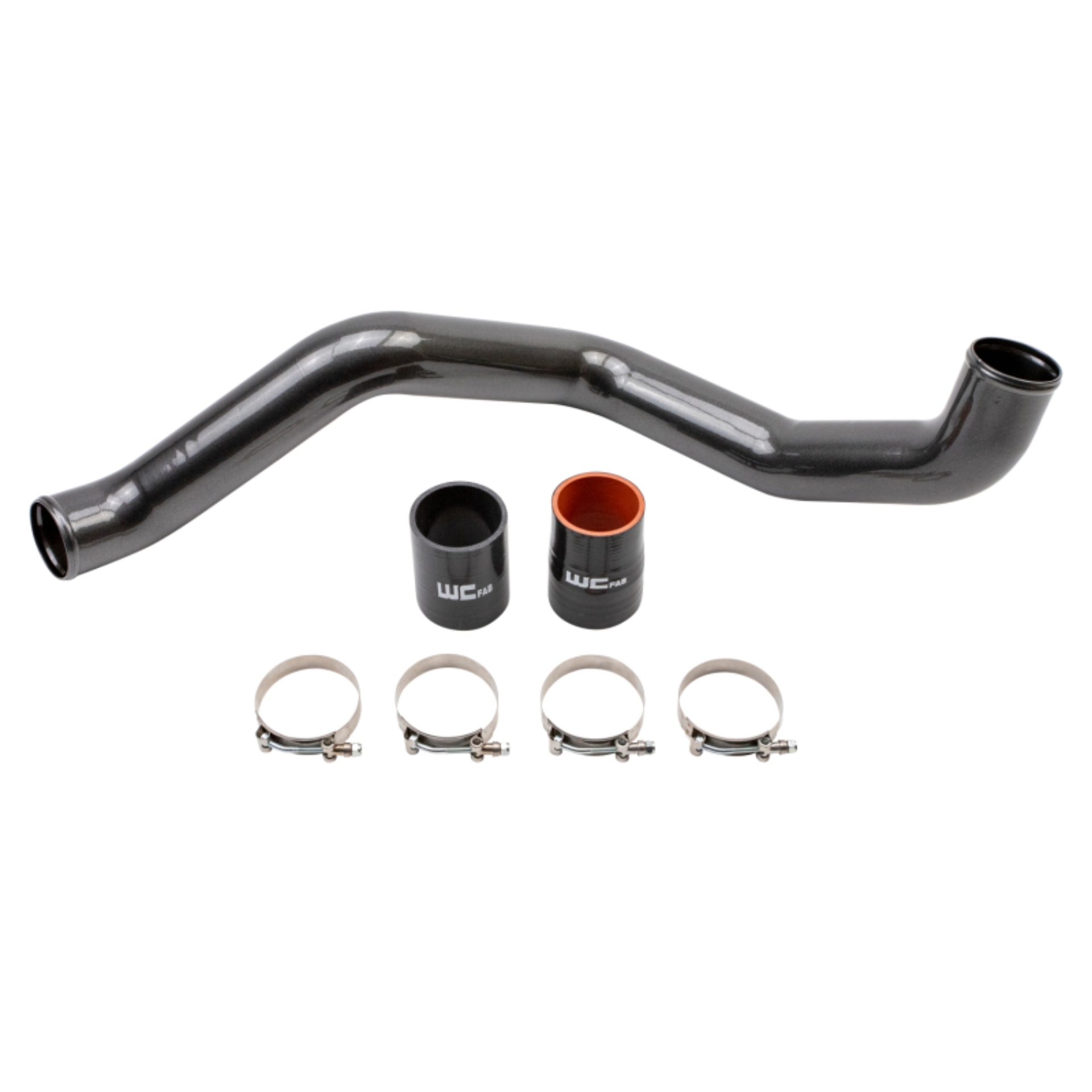 Picture of Wehrli 20-24 Chevrolet 6.6L L5P Duramax Driver Side 3in Intercooler Pipe - Candy Red