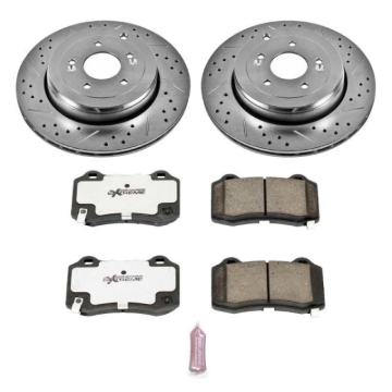 Picture of Power Stop 10-16 Hyundai Genesis Coupe Rear Z26 Street Warrior Brake Kit