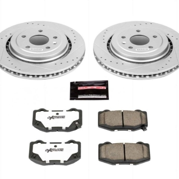 Picture of Power Stop 14-19 Chevrolet Corvette Rear Z26 Street Warrior Brake Kit
