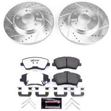Picture of Power Stop 17-19 Hyundai Ioniq Front Z36 Truck & Tow Brake Kit