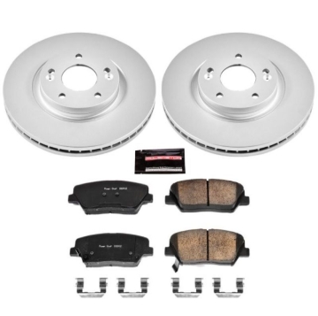 Picture of Power Stop 10-12 Hyundai Santa Fe Front Z17 Evolution Geomet Coated Brake Kit