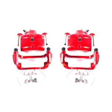 Picture of Power Stop 02-04 Honda CR-V Front Red Calipers w/Brackets - Pair