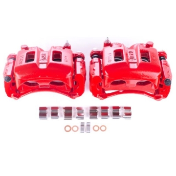 Picture of Power Stop 01-06 Mitsubishi Montero Front Red Calipers w/Brackets - Pair