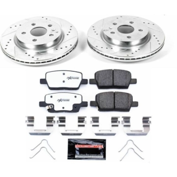 Picture of Power Stop 16-18 Cadillac CT6 Rear Z26 Street Warrior Brake Kit
