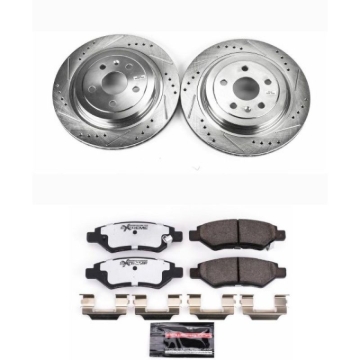 Picture of Power Stop 08-14 Cadillac CTS Rear Z26 Street Warrior Brake Kit