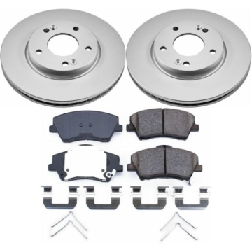 Picture of Power Stop 17-19 Hyundai Elantra Front Z17 Evolution Geomet Coated Brake Kit