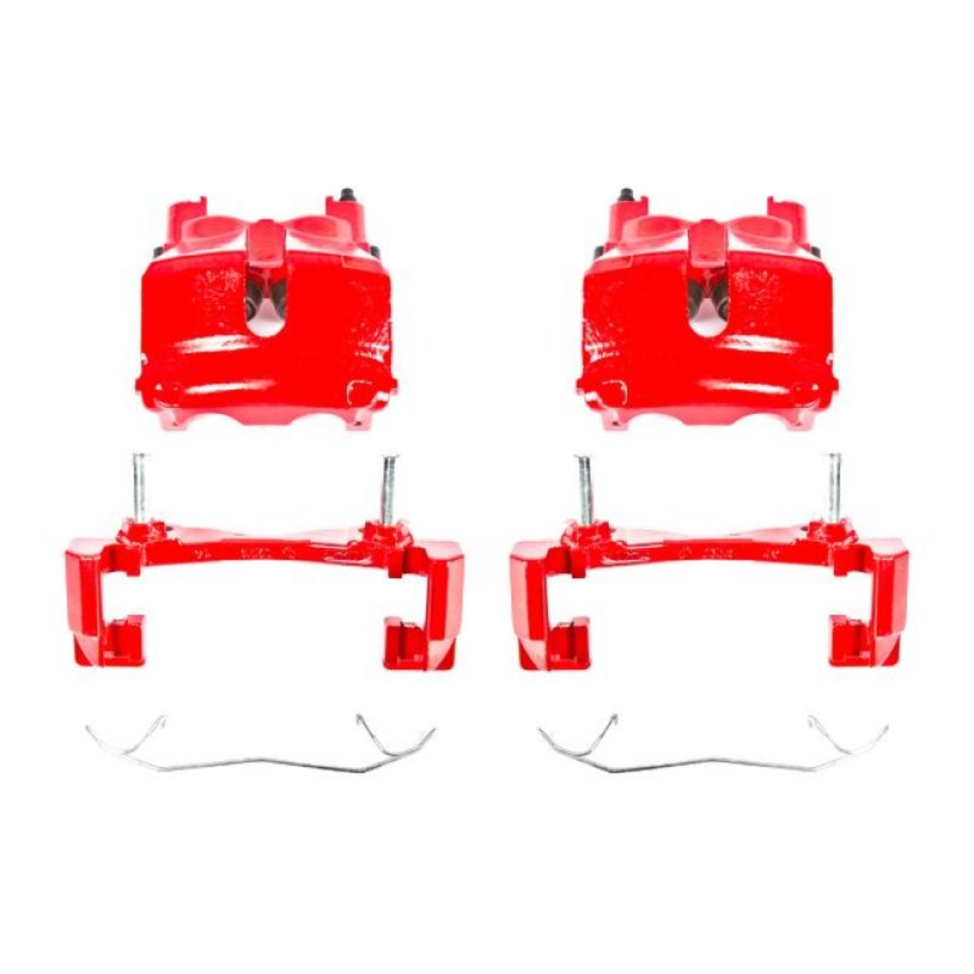 Picture of Power Stop 99-02 Jeep Grand Cherokee Front Red Calipers w/Brackets - Pair