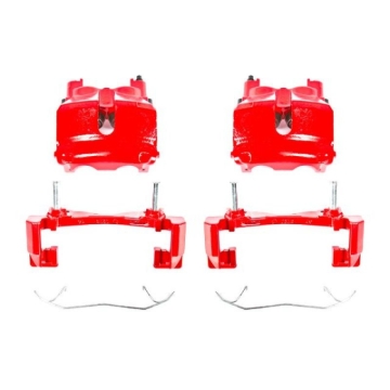 Picture of Power Stop 99-02 Jeep Grand Cherokee Front Red Calipers w/Brackets - Pair