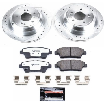 Picture of Power Stop 17-18 Genesis G80 Rear Z26 Street Warrior Brake Kit