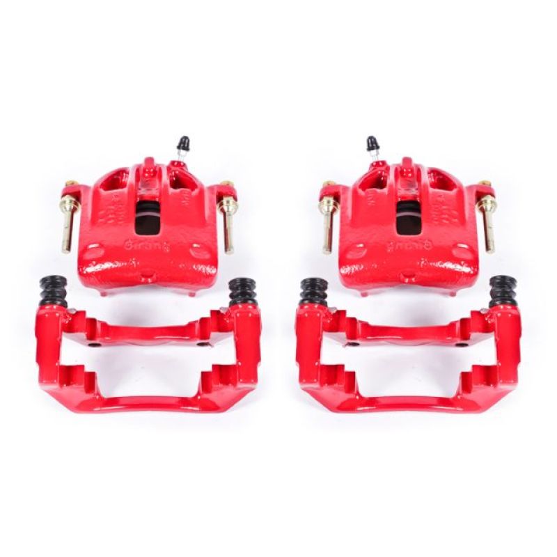 Picture of Power Stop 1991 BMW 318i Front Red Calipers w/Brackets - Pair