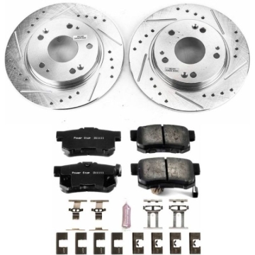 Picture of Power Stop 11-15 Honda CR-Z Rear Z23 Evolution Sport Brake Kit