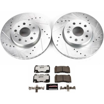 Picture of Power Stop 16-18 Cadillac CT6 Front Z26 Street Warrior Brake Kit