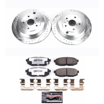 Picture of Power Stop 06-07 Subaru B9 Tribeca Rear Z26 Street Warrior Brake Kit