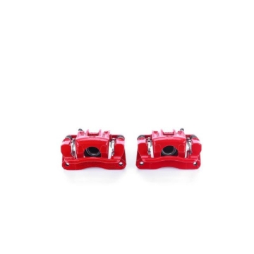 Picture of Power Stop 01-06 Hyundai Santa Fe Rear Red Calipers w/Brackets - Pair