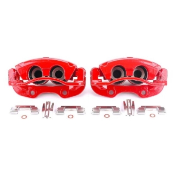 Picture of Power Stop 02-06 Cadillac Escalade Rear Red Calipers w/Brackets - Pair