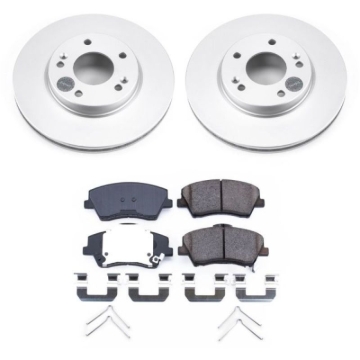 Picture of Power Stop 17-19 Hyundai Ioniq Front Z17 Evolution Geomet Coated Brake Kit