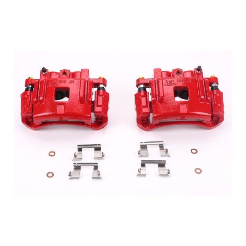 Picture of Power Stop 04-08 Chevrolet Colorado Front Red Calipers w/Brackets - Pair
