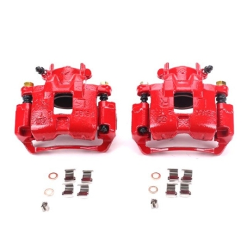 Picture of Power Stop 02-07 Mitsubishi Lancer Front Red Calipers w/Brackets - Pair