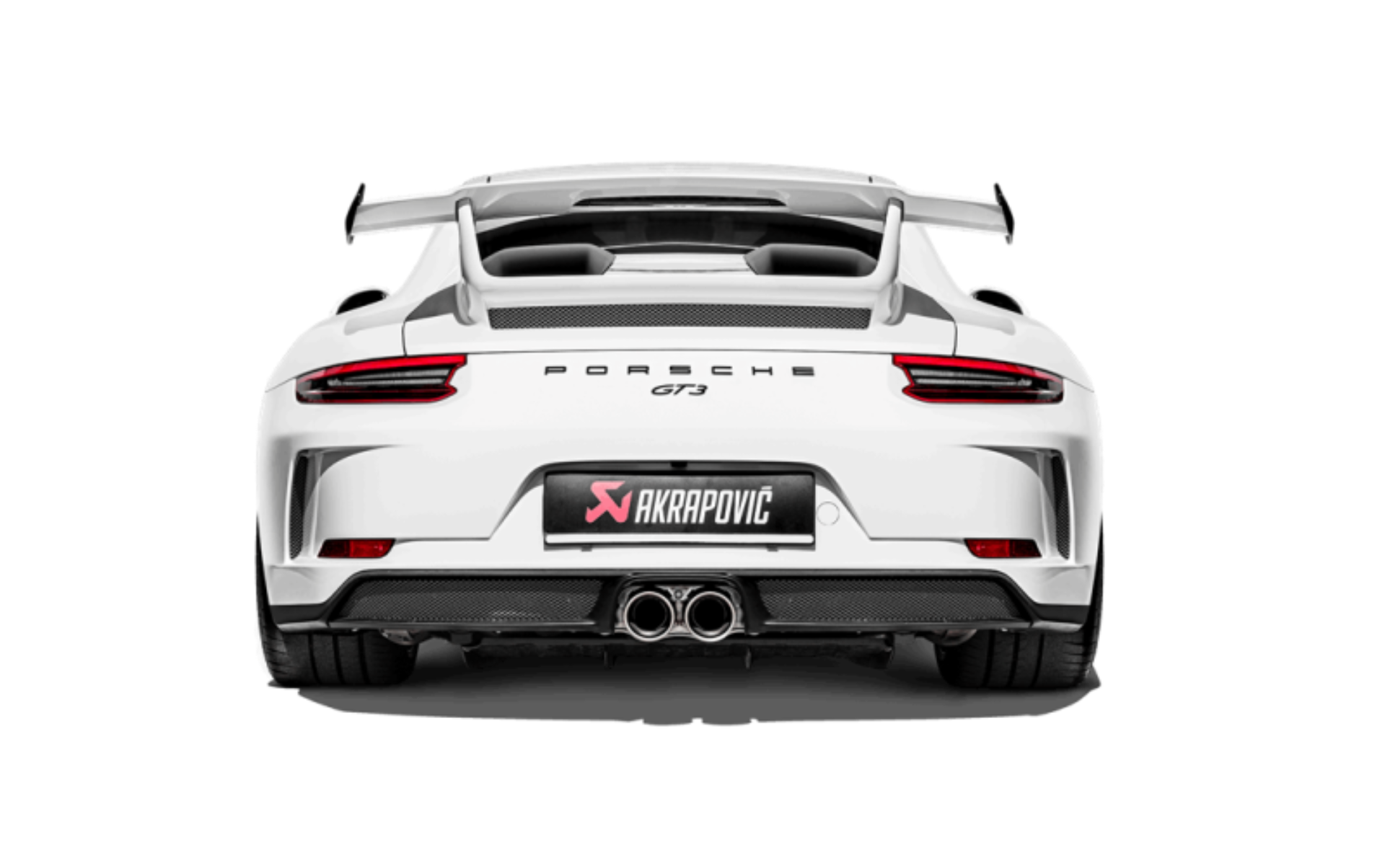 Picture of Akrapovic 2018 Porsche 911 GT3 (991.2) Slip-On Race Line (Titanium) w/Titanium Tail Pipe Set