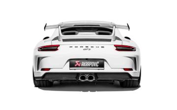 Picture of Akrapovic 2018 Porsche 911 GT3 (991.2) Slip-On Race Line (Titanium) w/Titanium Tail Pipe Set