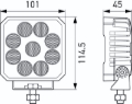 Picture of Hella ValueFit LED Work Light TS3000 LED MV CR LT