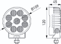 Picture of Hella ValueFit LED Work Light TR3000 LED MV CR LT