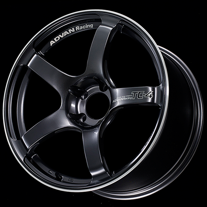 Picture of Advan TC4 15x7.0 +42 4x100 Black Gunmetallic and Ring Wheel