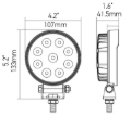 Picture of Hella ValueFit Work Light 5RD 1.0 LED MV LR LT