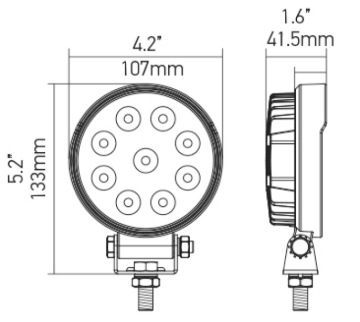 Picture of Hella ValueFit Work Light 5RD 1.0 LED MV LR LT