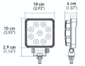 Picture of Hella ValueFit Work Light 4SQ 1.0 LED MV CR LT