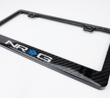 Picture of NRG Carbon License Plate Frame/ Fiber Poly Dip Finish Wet w/ NRG Logo