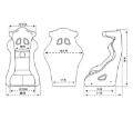 Picture of NRG Seats-Single Race Seats - FRP-RS600M