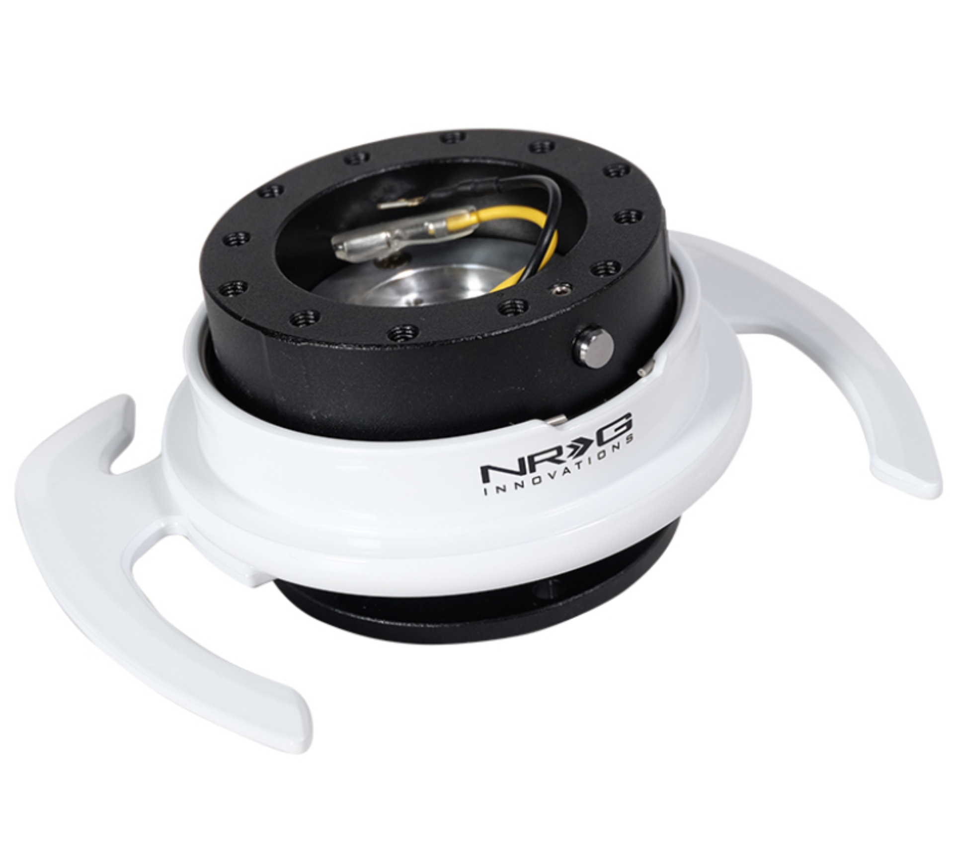 Picture of NRG Quick Release Kit - Black Body/ White Ring w/ Handles