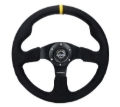 Picture of NRG Reinforced Steering Wheel (320mm) Alcantara Steering Wheel w/ Black Stitching