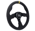Picture of NRG Reinforced Steering Wheel (320mm) Alcantara Steering Wheel w/ Black Stitching