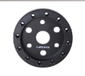 Picture of NRG 3 Hole to 6 Hole Steering Wheel Adapter 1/2in. - Black