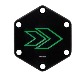Picture of NRG Arrow Engraved Horn Delete Button- Green