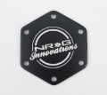 Picture of NRG Carbon Fiber Horn Delete Button Circular Logo Front/ Back