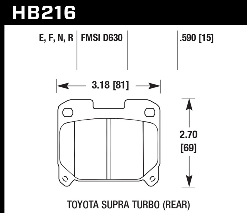 Picture of Hawk Performance HAWK HPS 5.0 Brake Pad Sets - HB216B.590