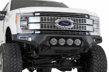 Picture of Addictive Desert Designs 17-20 Ford Super Duty Bomber Front Bumper w/ Mounts For 4 Rigid 360 6in